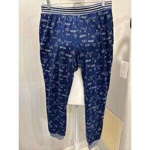 Harry Potter Pajama Pants Medium Blue Jogger Wizarding World Soft Light Sweat